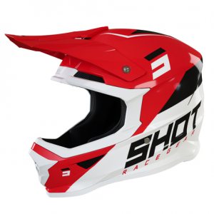 Shot helmet Furious Red/white