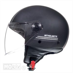 Mt helmet street jet Entire mat zwart