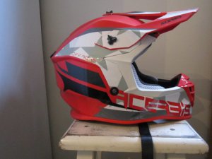 Acerbis Helmet Linear Red/white